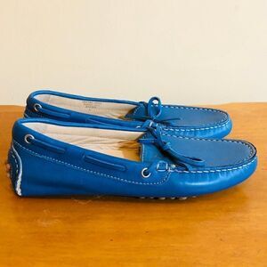 Niccolo Vaccari Loafers Leather Boat Shoes Blue